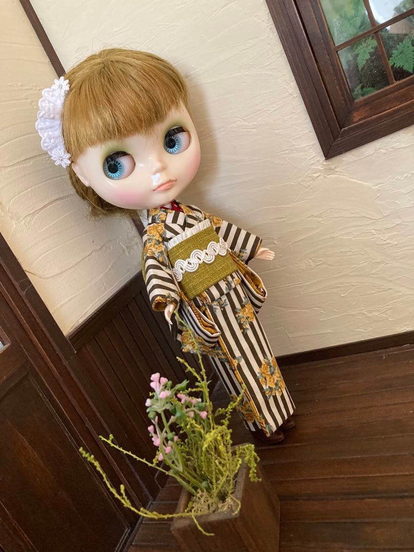 ブライスアウトフィット　カフェ女給さん　黄　紫　リゾートドレスセット　KOKKA