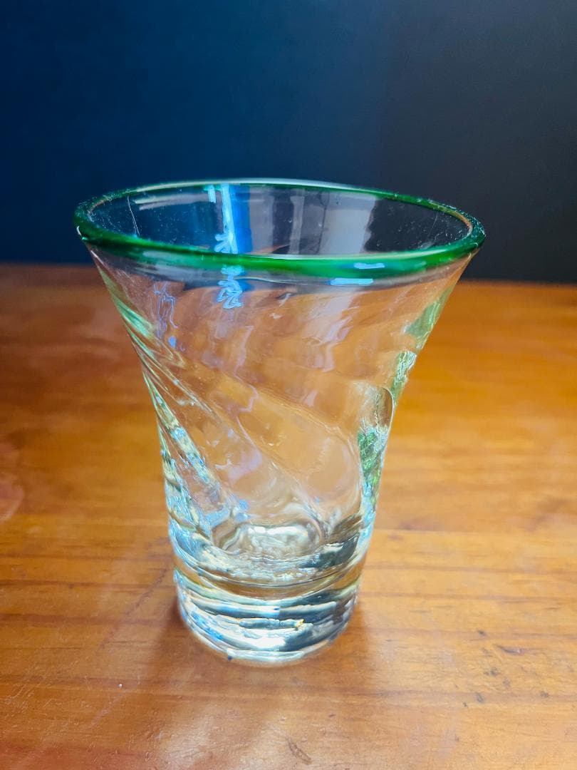 倉敷ガラス　 吹きガラス　小谷真三　グラス　ビールグラス　2客