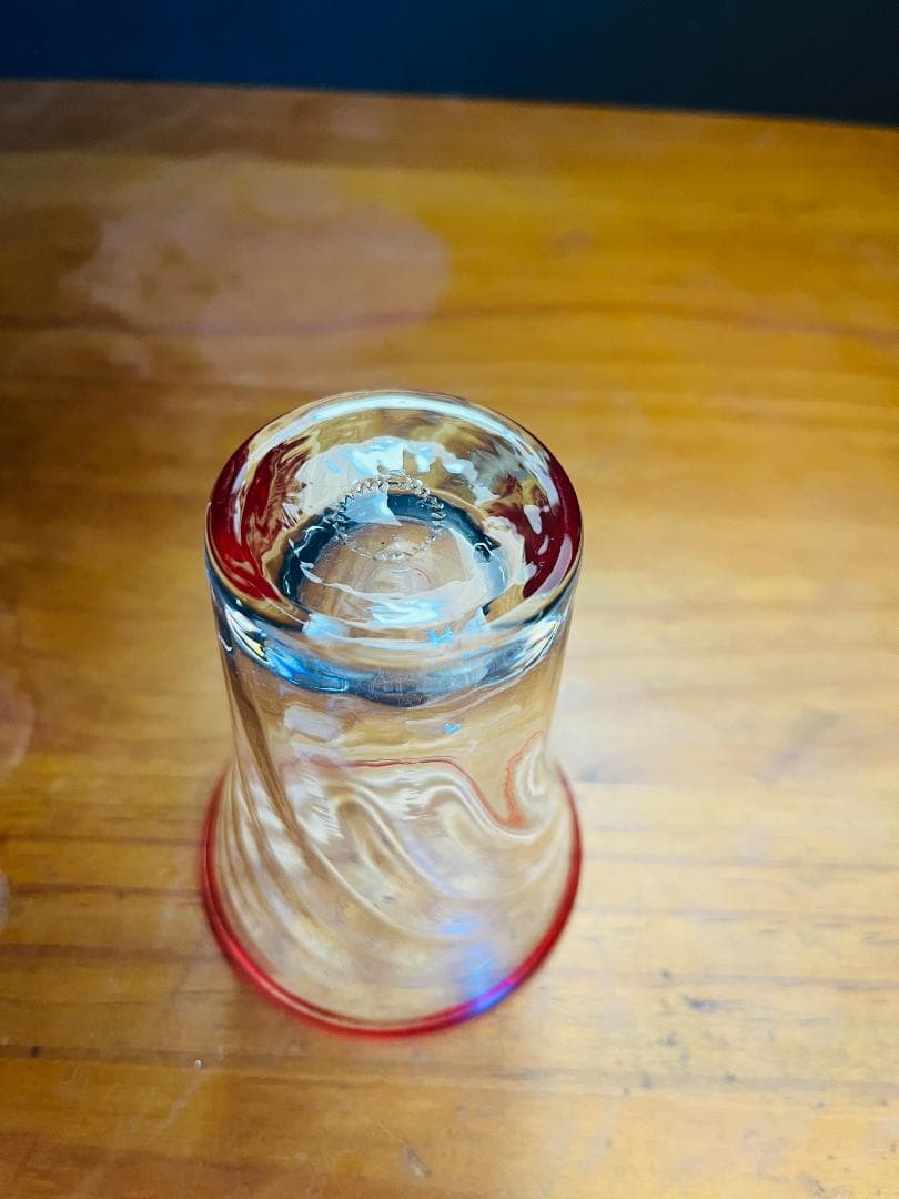 倉敷ガラス　 吹きガラス　小谷真三　グラス　ビールグラス　2客