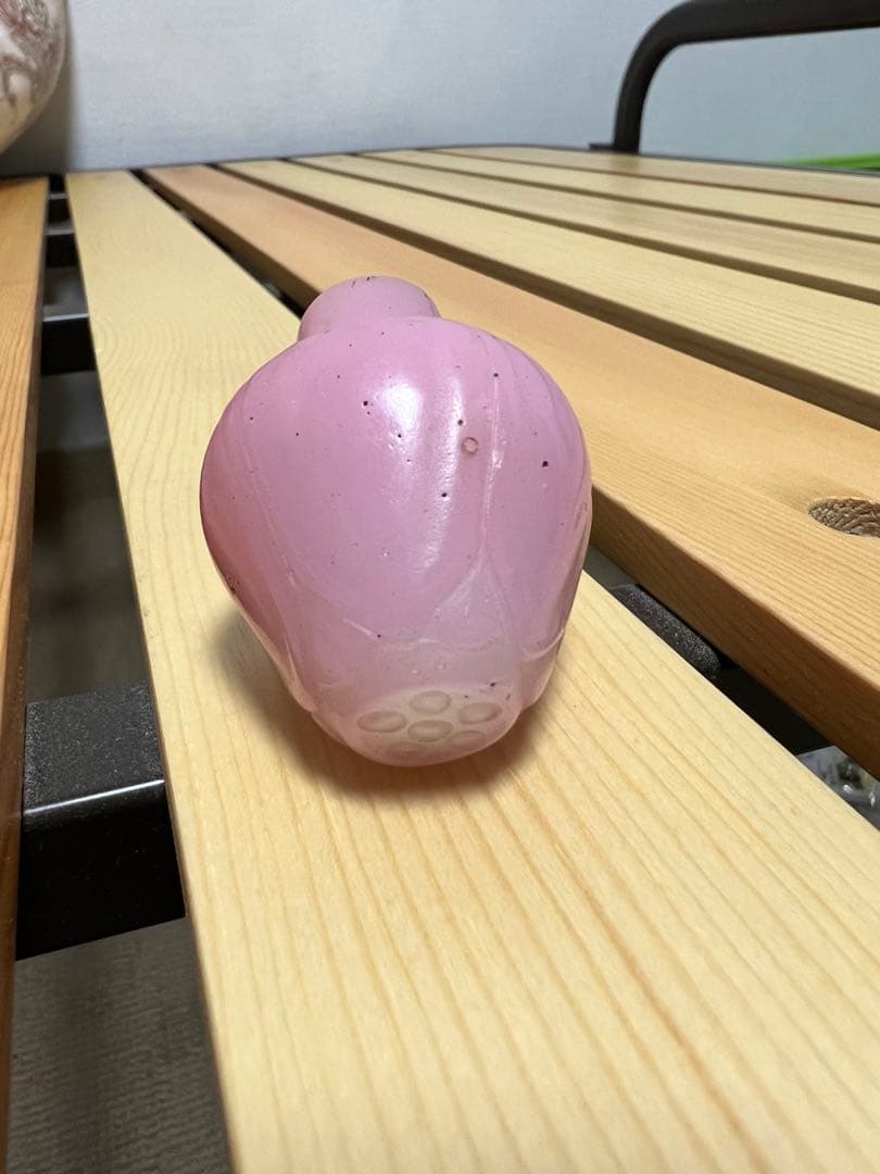 鼻煙壺 桃色ガラス　蓮根 硝子 鼻烟壶