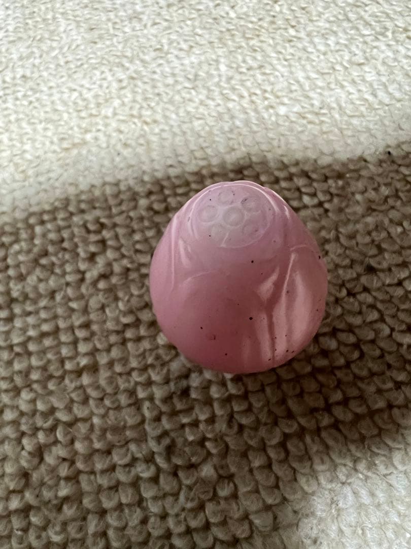 鼻煙壺 桃色ガラス　蓮根 硝子 鼻烟壶