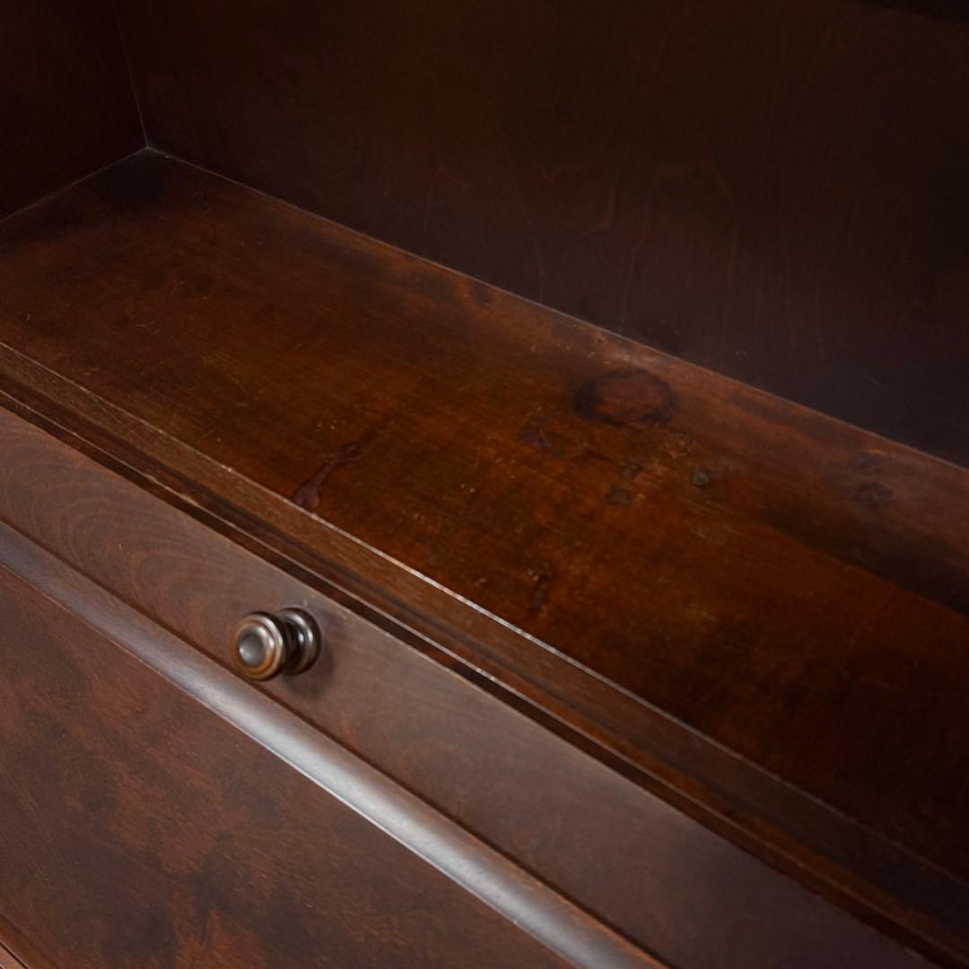 H112K73 北海道民芸家具 ライティングビューロー