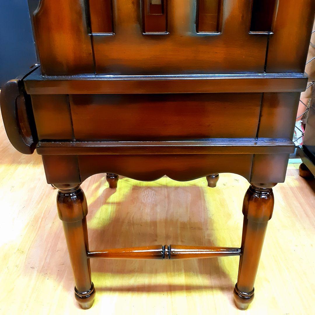 世界三大銘木　最高級マホガニー仕様　『サイドテーブル・本棚』　高級　リビング収納