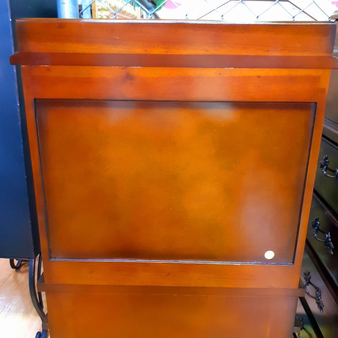 世界三大銘木　最高級マホガニー仕様　『サイドテーブル・本棚』　高級　リビング収納