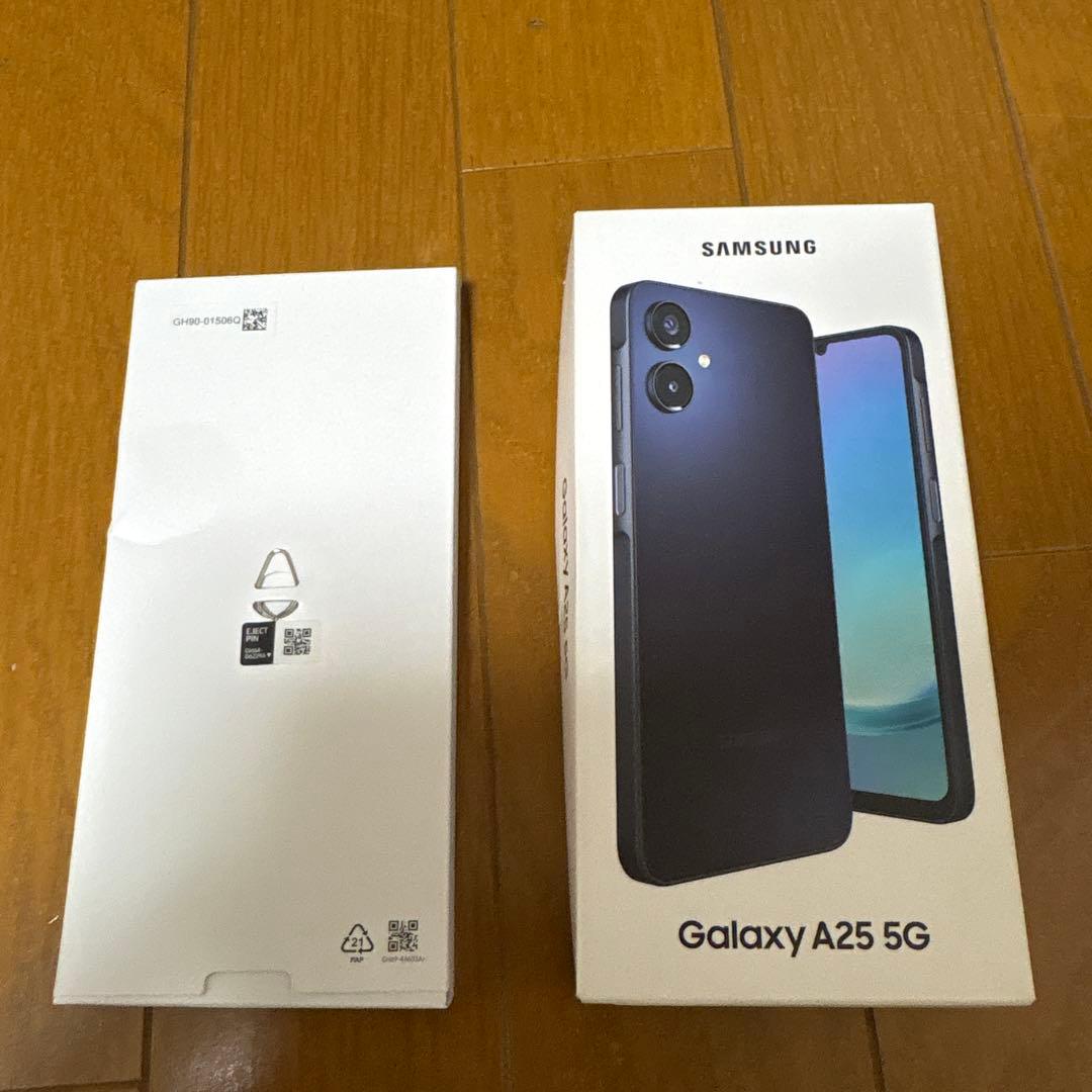 Samsung Galaxy A25 5G 本体 ブラック　ケース、フィルム付