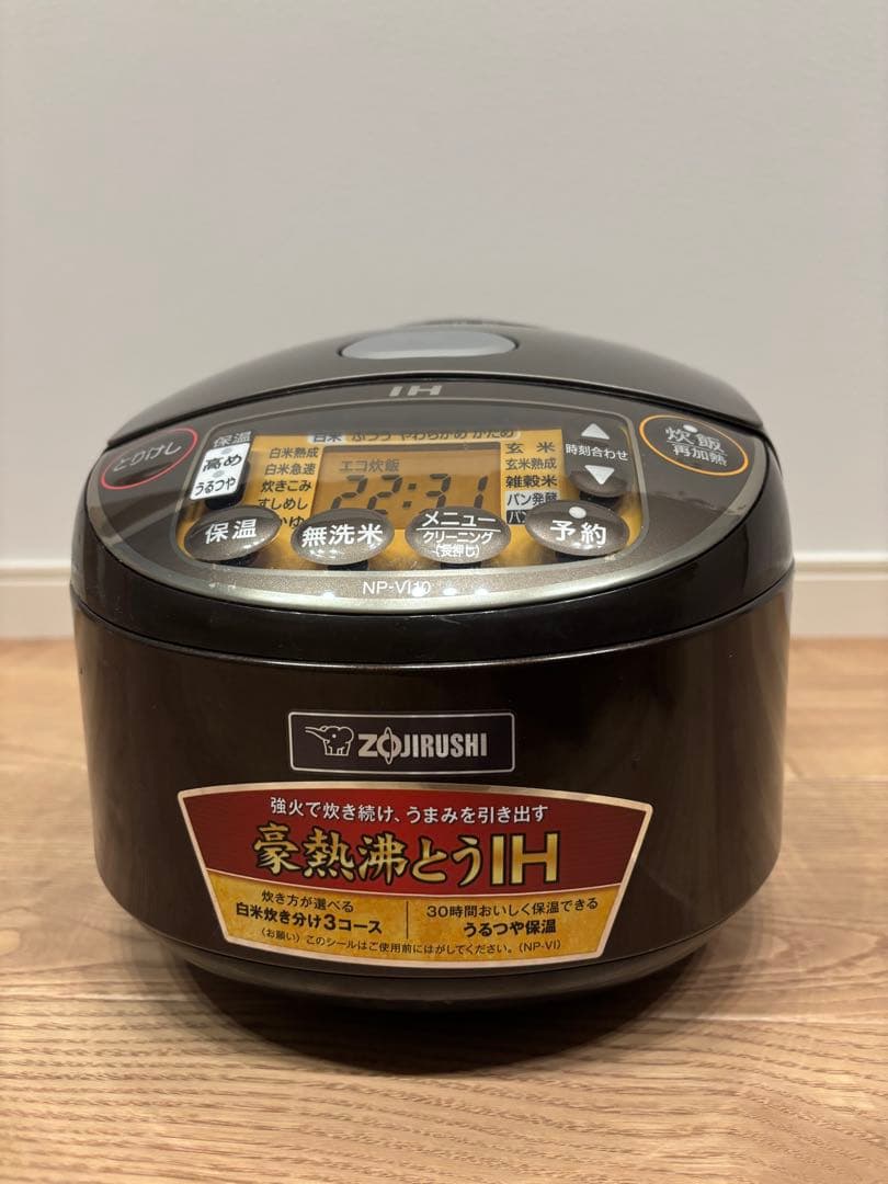 IH炊飯ジャー 象印 5.5 合 NP-VI10 19年製 ブラウン