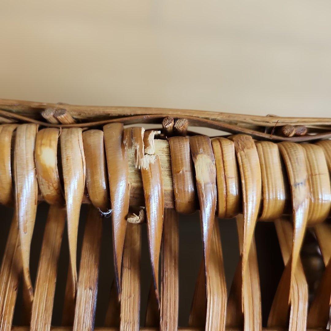 ラタンチェスト　ランドリーバスケット　タオル掛け？　キャスター付き