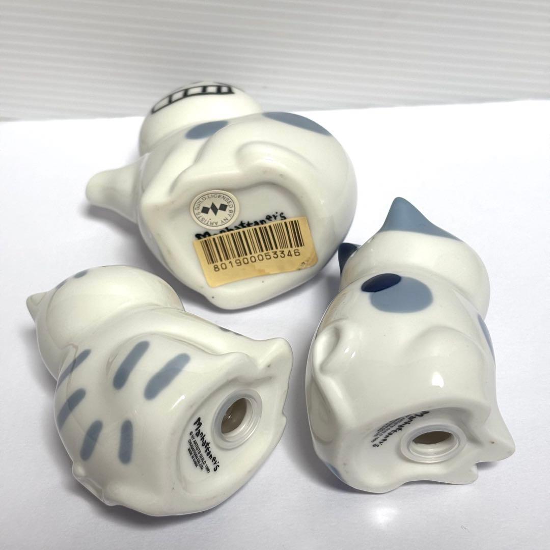 【未使用】マンハッタナーズ　貯金箱・ソルト＆ペッパー・ピッチャー