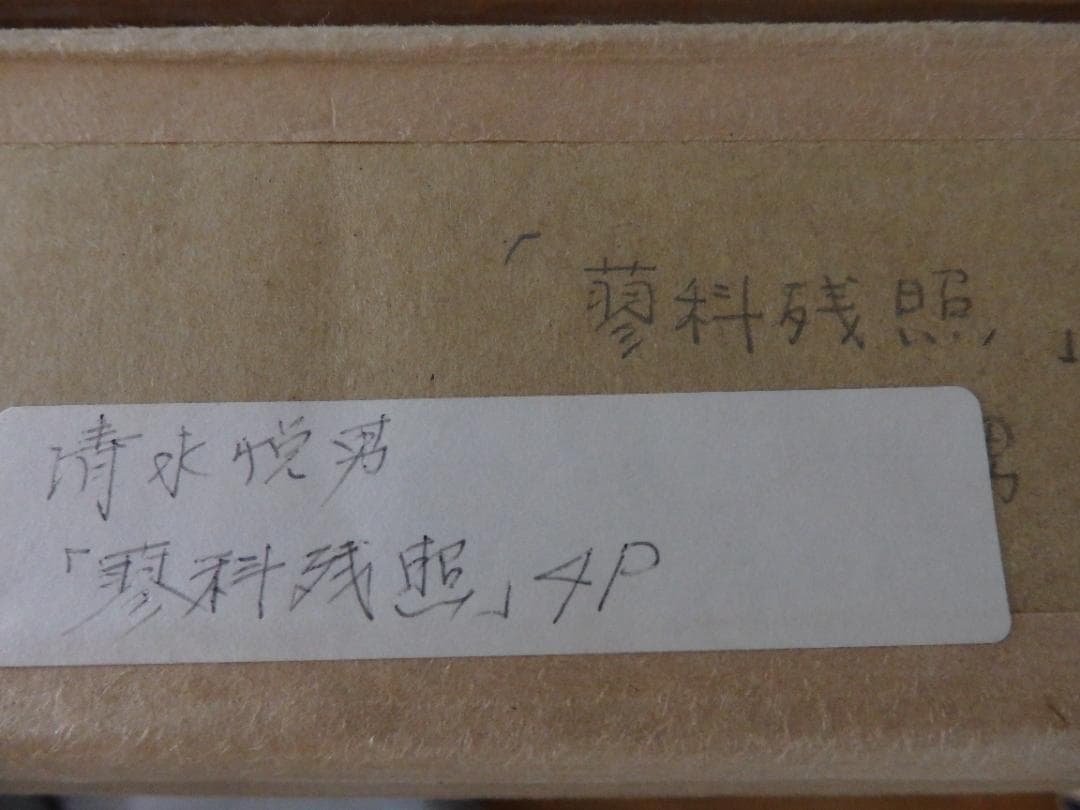 清水　悦男　「蓼科残照」　４Ｐ