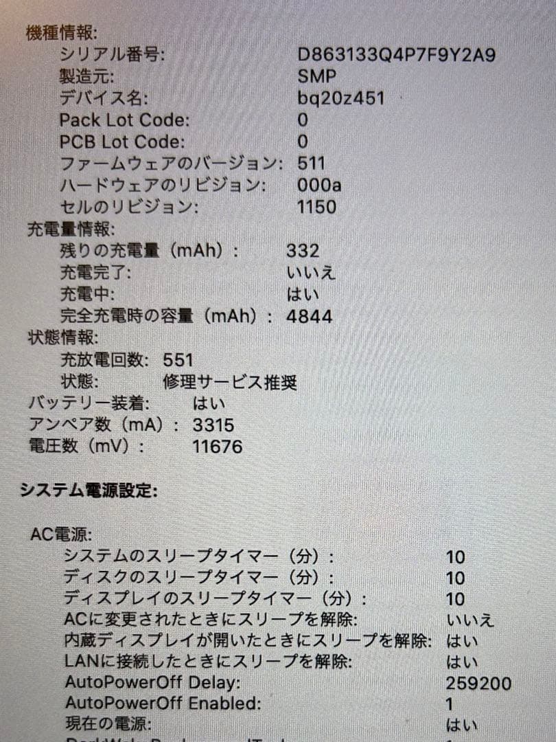 MacBook Pro 15インチ Early 2013