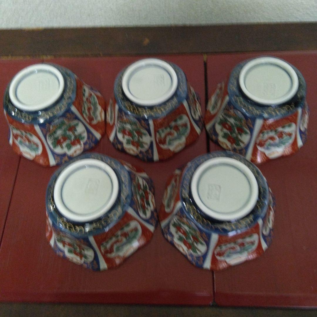 有田焼　雅窯　松彩　古伊万里　ご飯茶腕5客　小鉢5客　計　10客　　未使用品