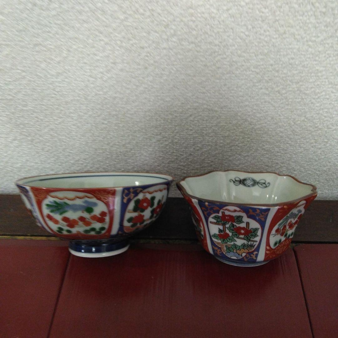 有田焼　雅窯　松彩　古伊万里　ご飯茶腕5客　小鉢5客　計　10客　　未使用品