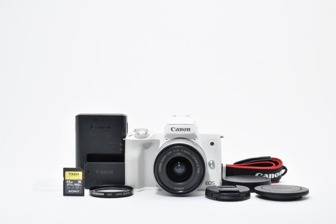 【美品】Canon EOS kiss M EF-M 15-45mm IS STM
