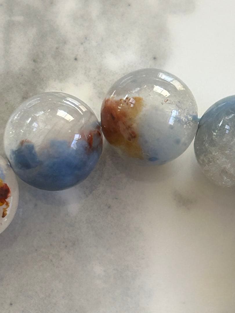 ブルーアンフィボールインクォーツブレスレット13.6