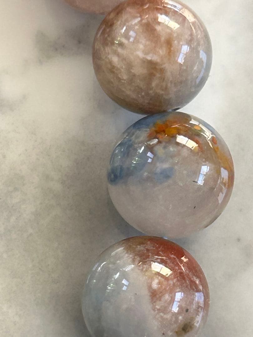 ブルーアンフィボールインクォーツブレスレット13.6