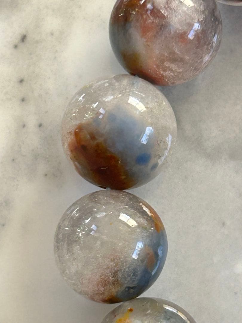 ブルーアンフィボールインクォーツブレスレット13.6