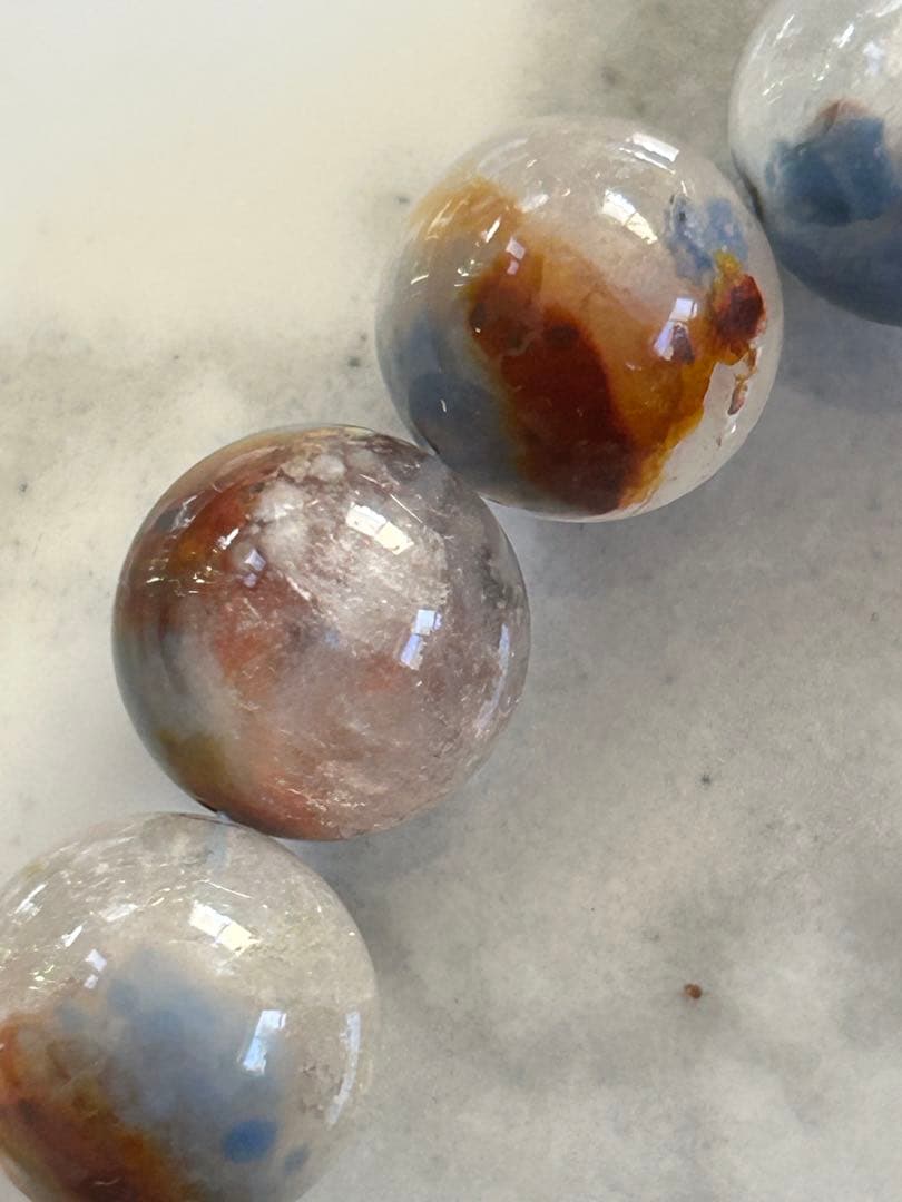 ブルーアンフィボールインクォーツブレスレット13.6