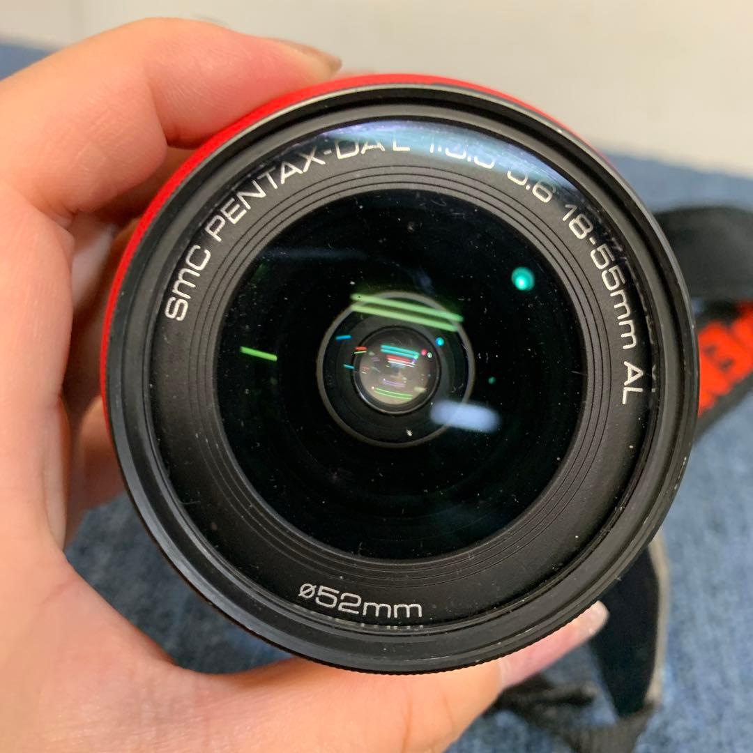 ペンタックス K-X デジタル一眼レフ カメラ レッド 赤