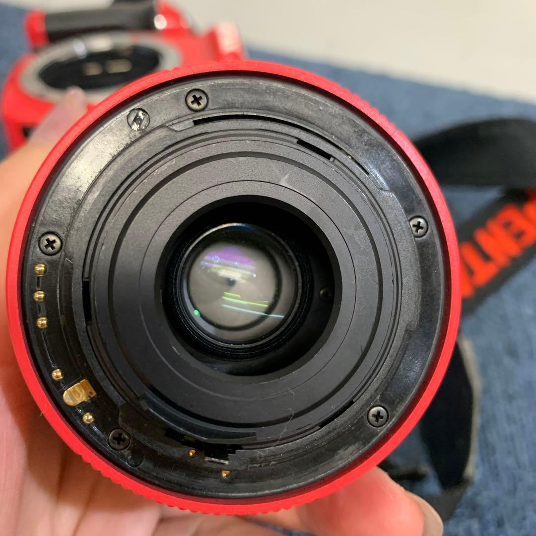 ペンタックス K-X デジタル一眼レフ カメラ レッド 赤