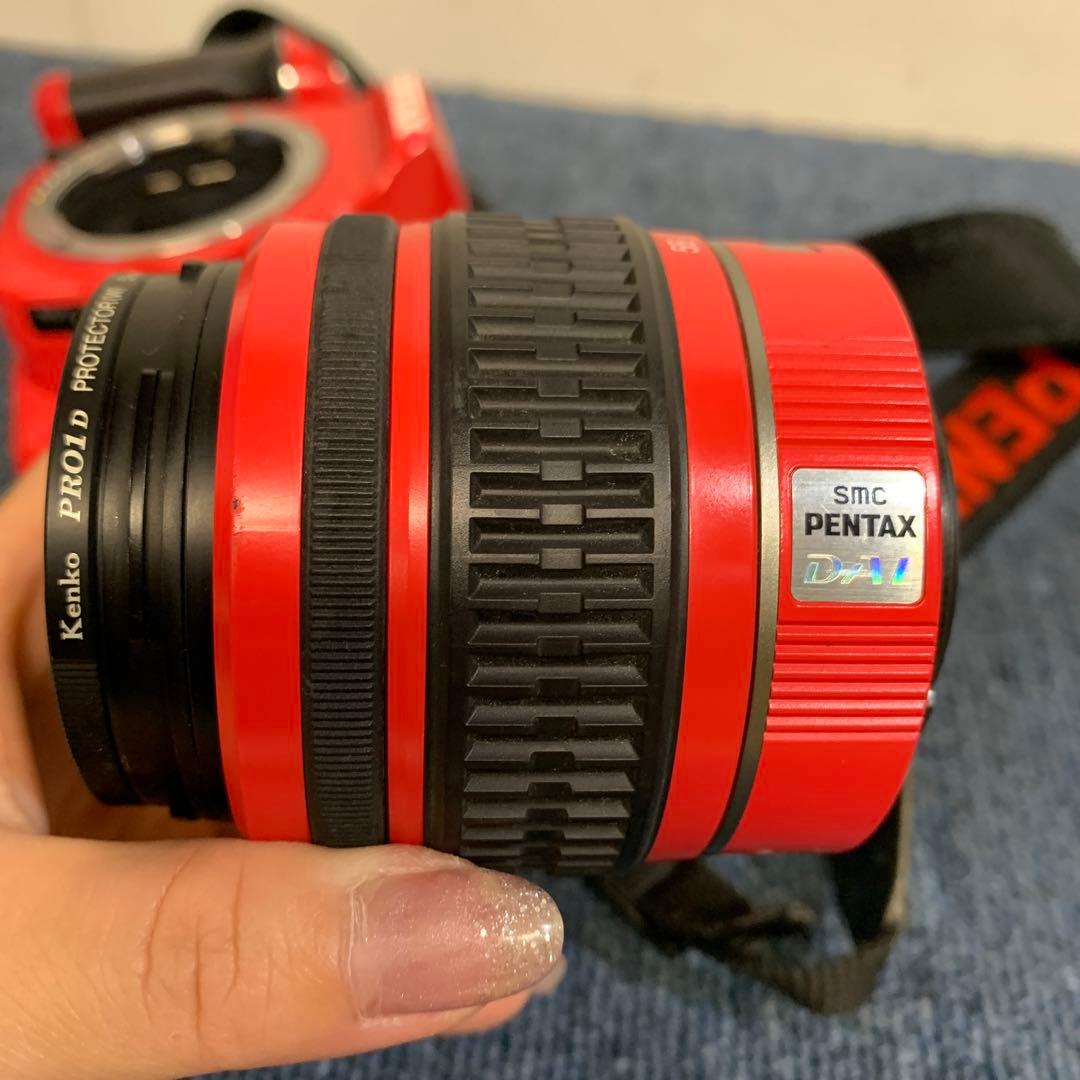 ペンタックス K-X デジタル一眼レフ カメラ レッド 赤