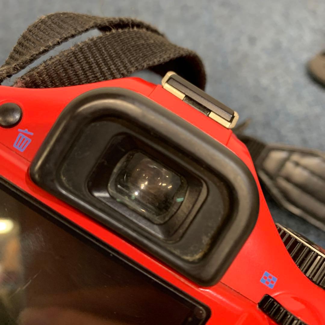 ペンタックス K-X デジタル一眼レフ カメラ レッド 赤