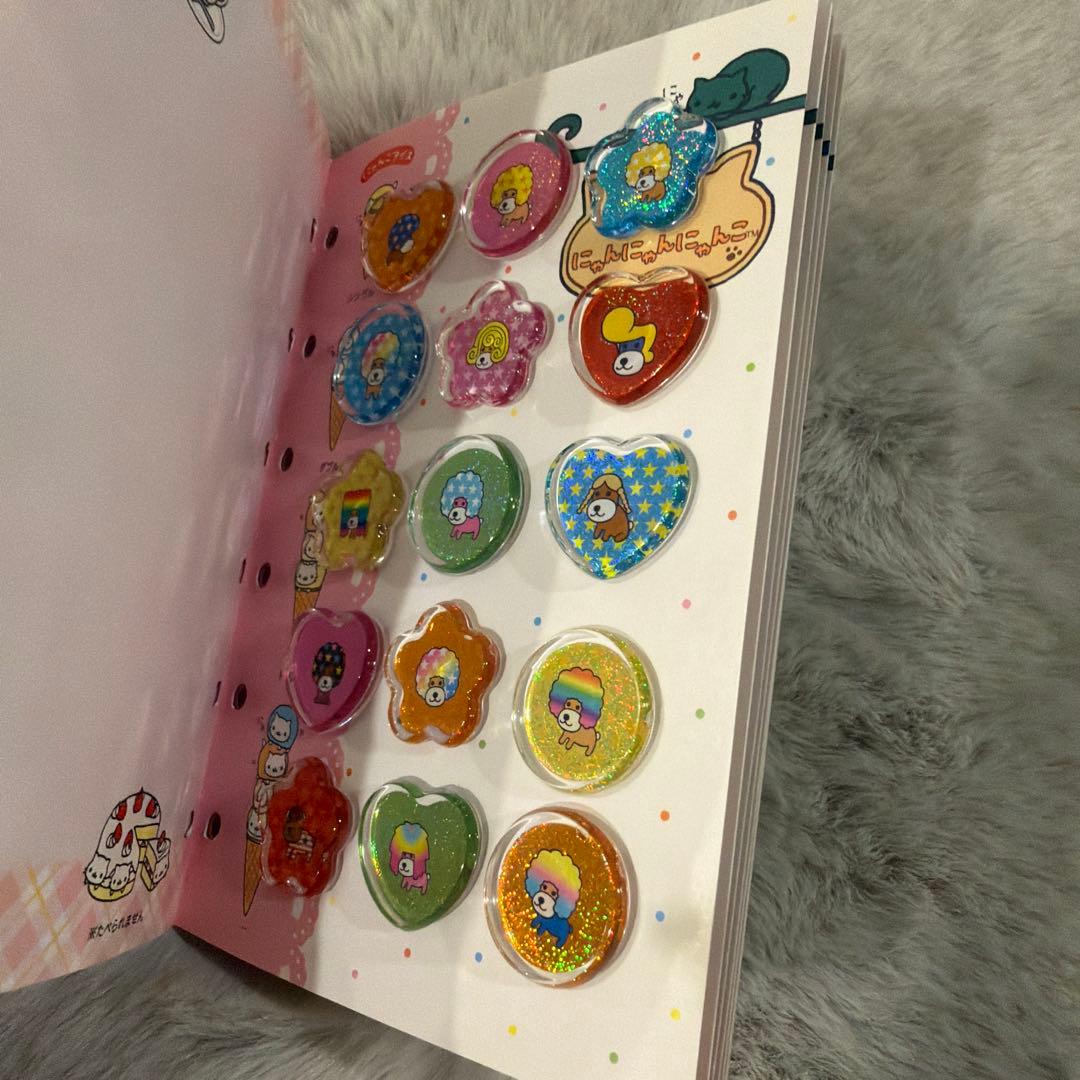 ボンボンドロップシール おはじきシール　タイルシール【完成品】