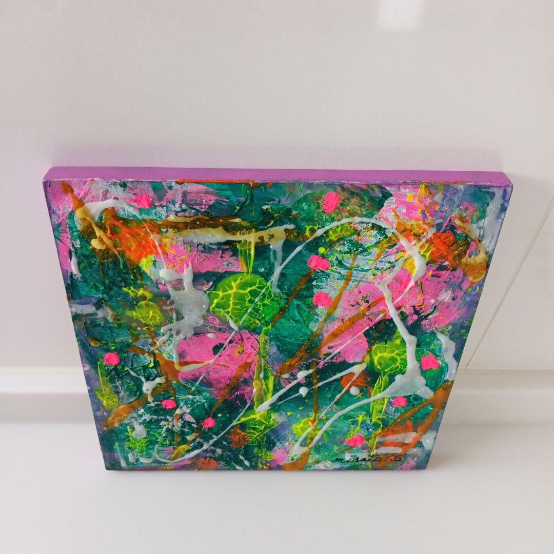 ☆抽象画 、アクリル絵画、インテリア絵画、フルイドア―ト、テクスチャ―ア―ト