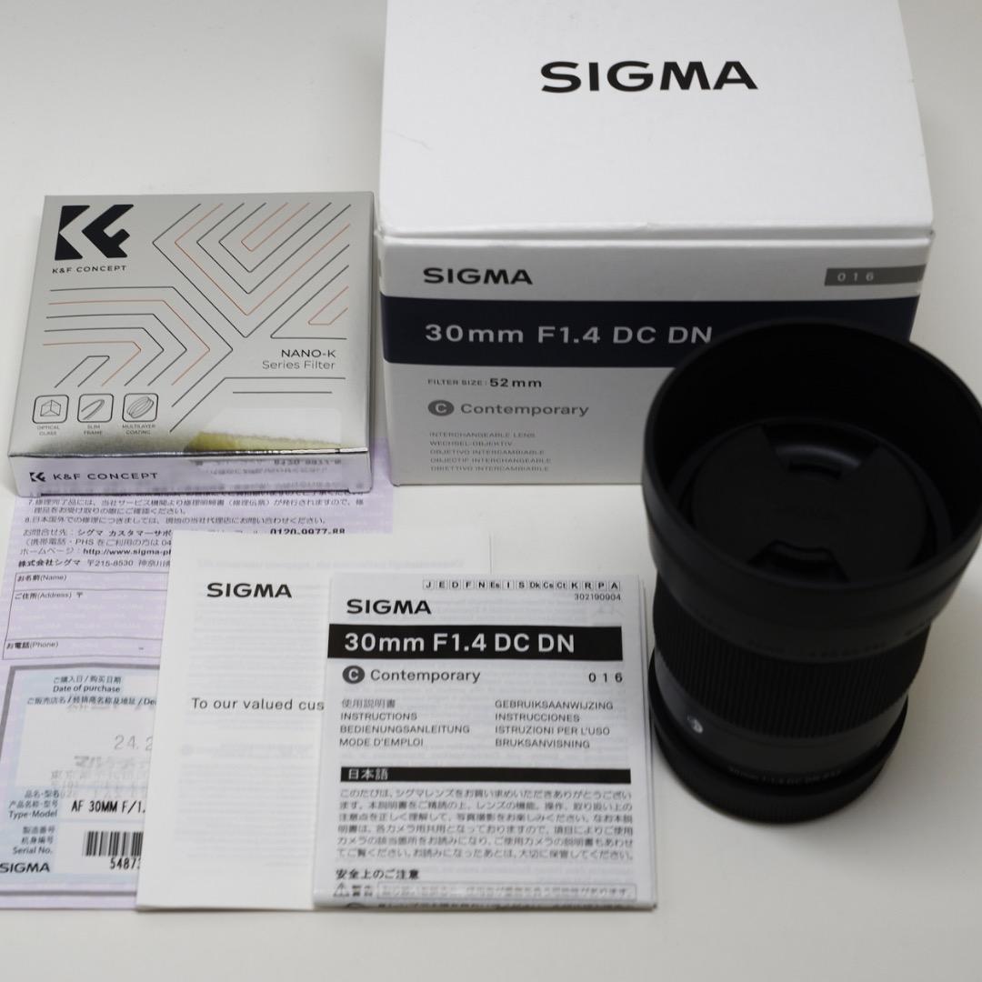SIGMA 30mm F1.4 DC DN Contemporary Lマウント