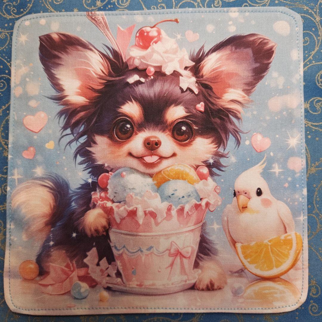 ななちゃん　ハンカチ　チワワちゃん柄　16枚+1枚