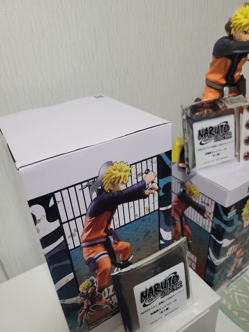 Grandistaナルト疾風伝フィギュア 約24cm&車輪眼ぷっくりシール