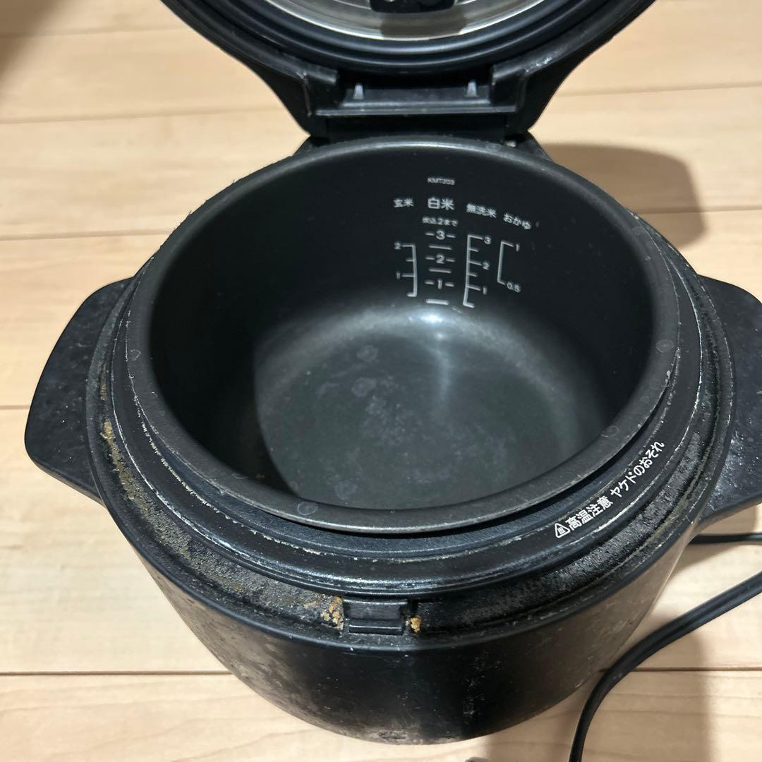 バルミューダ ザゴハン K02A-BK 炊飯器 動作OK 使用感あり 格安