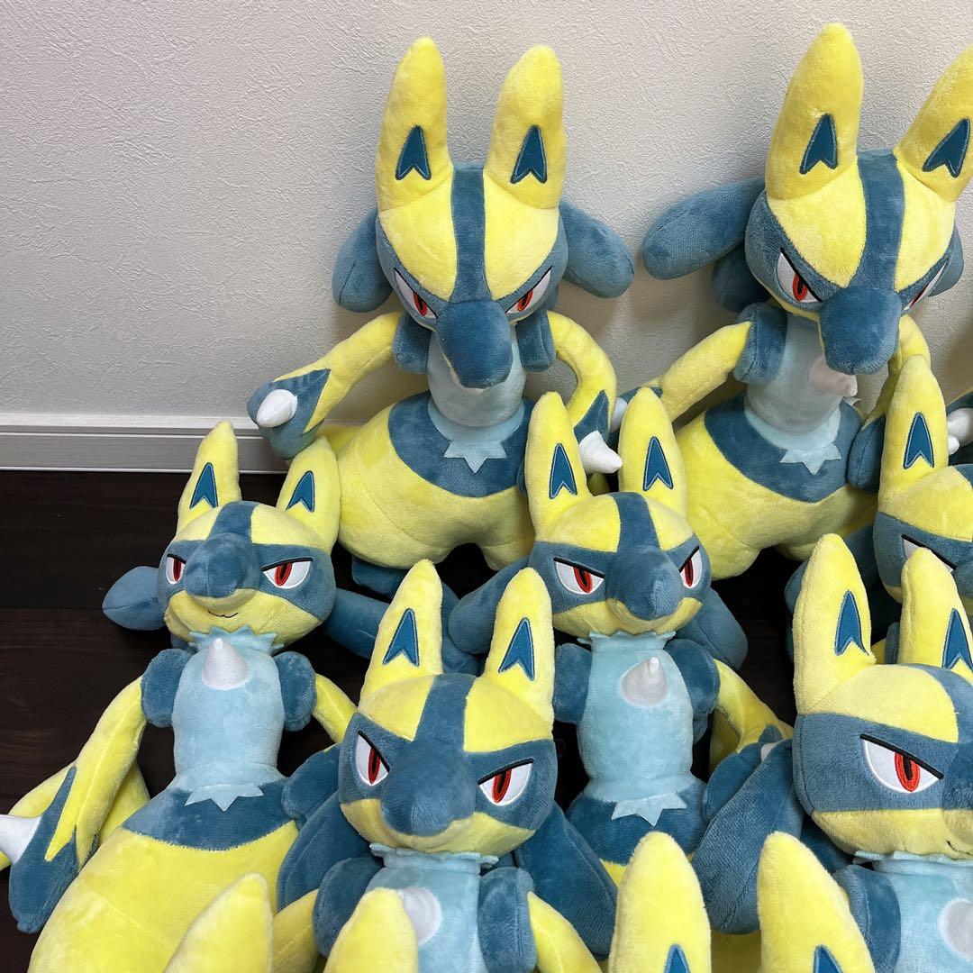 新品タグ付き　ポケモン　めちゃもふぐっとぬいぐるみ 黄色いルカリオ　14体