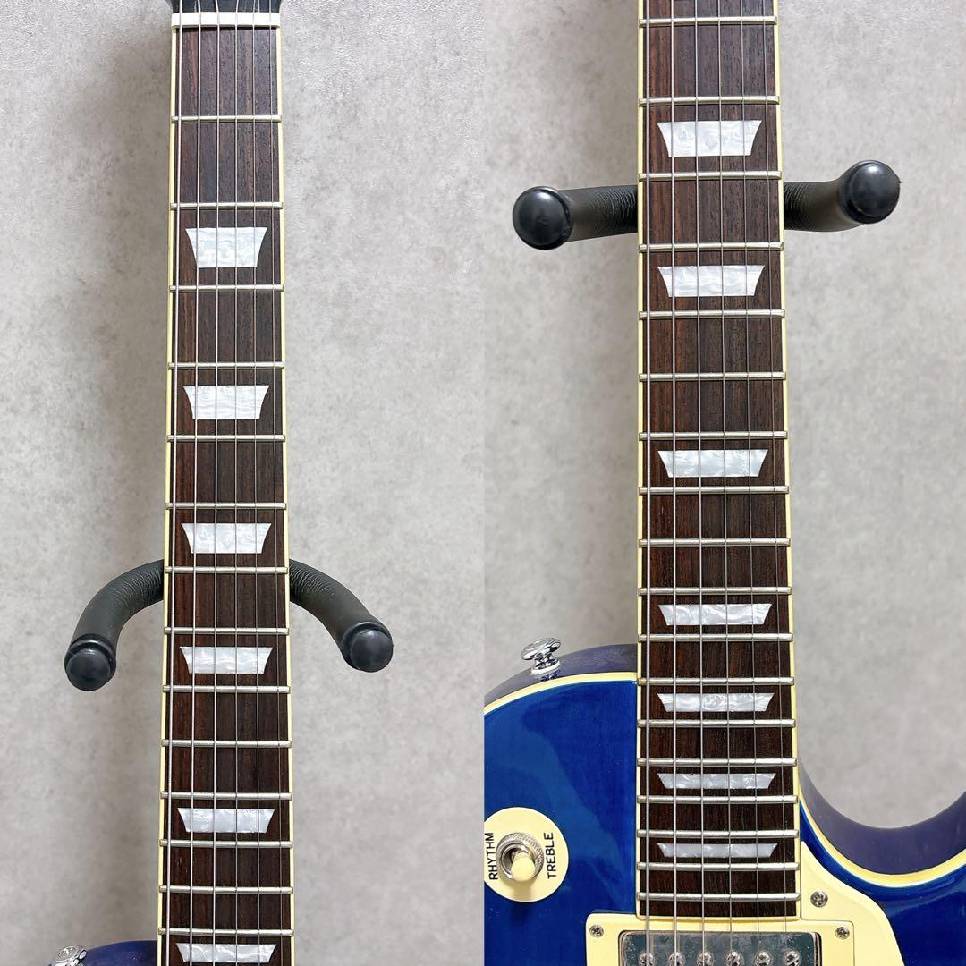 グラスルーツ ESP レスポール フレイムメイプル 虎杢目 青 ブルー ギター
