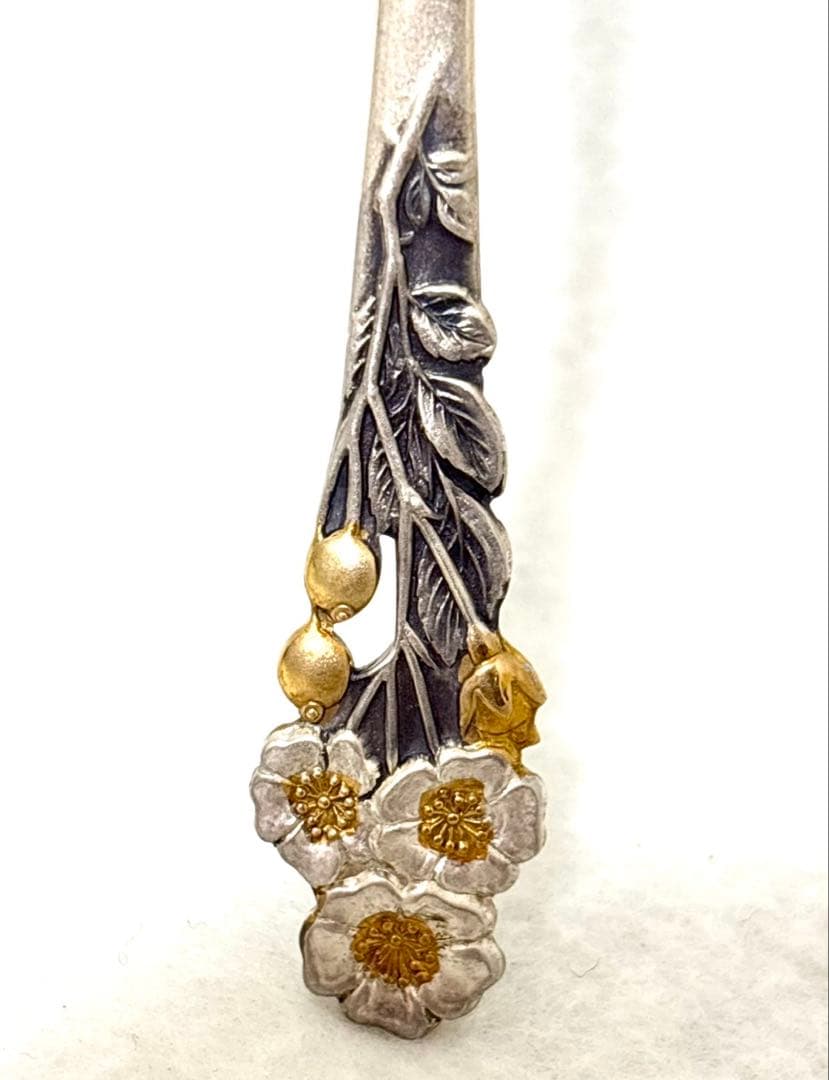 【シルバー950 3本】和光 カトラリー バターナイフ スプーン 希少