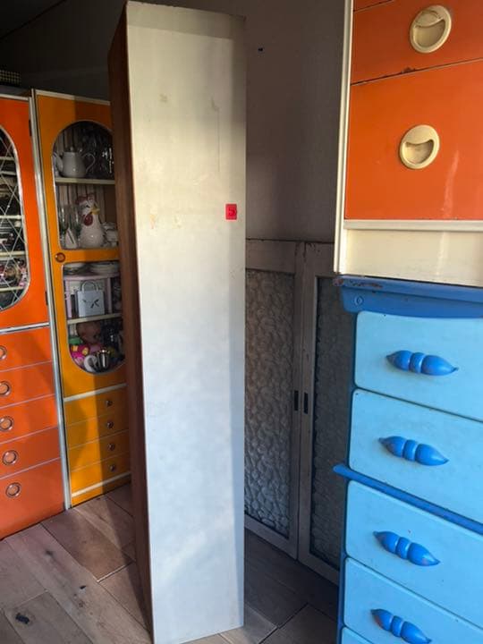 飾り棚 スリムラック レトロポップ 昭和レトロ当時物 緑 グリーン オレンジ