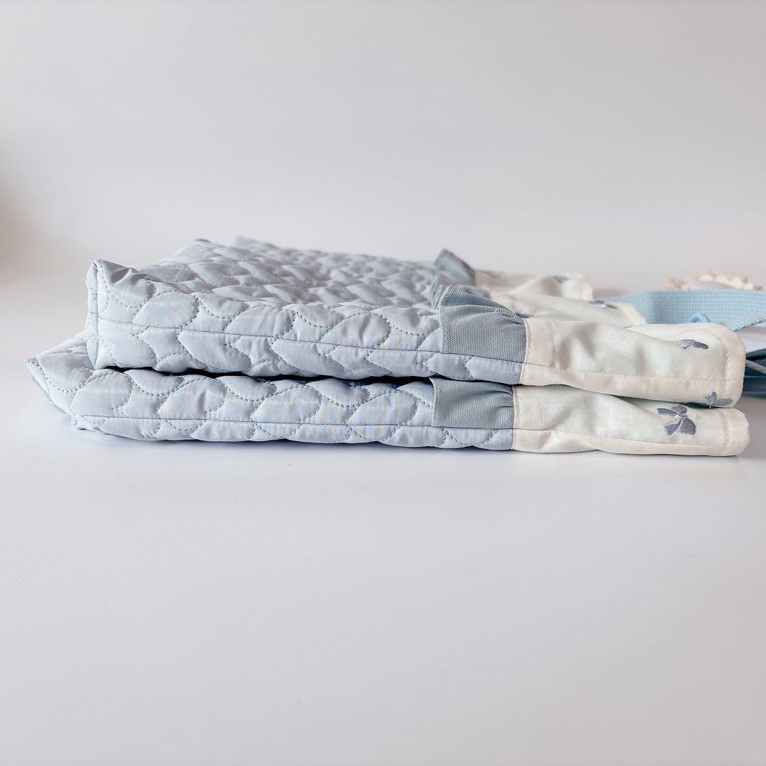 ちゃき様　レッスンバッグ　上履き袋　体操着袋　ヌビ　ハート　キルト