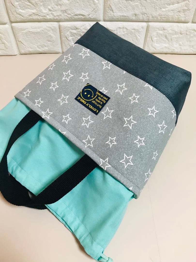 お弁当袋　保冷保温　ハンドメイド　ランチバック　(H17)