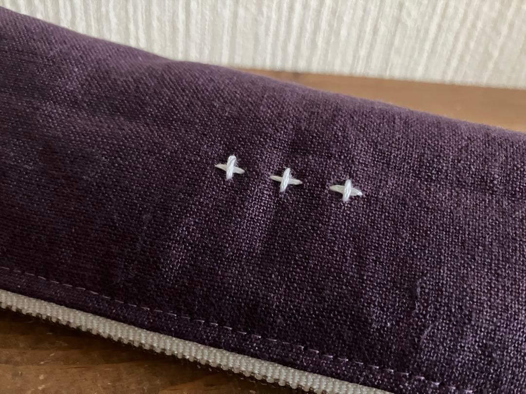 mugiさま専用 くったりぶどういろリネン シンプルペンポーチ 他2点