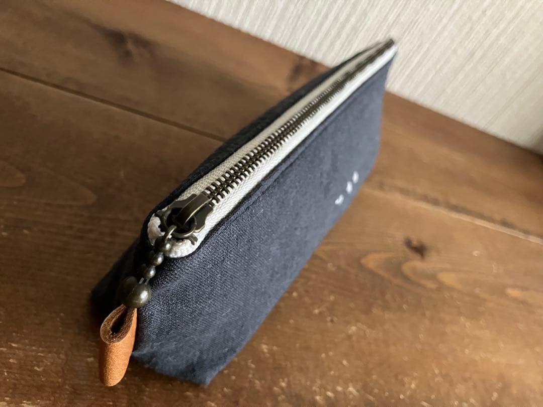 mugiさま専用 くったりぶどういろリネン シンプルペンポーチ 他2点