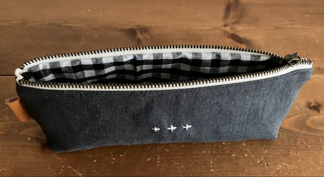 mugiさま専用 くったりぶどういろリネン シンプルペンポーチ 他2点