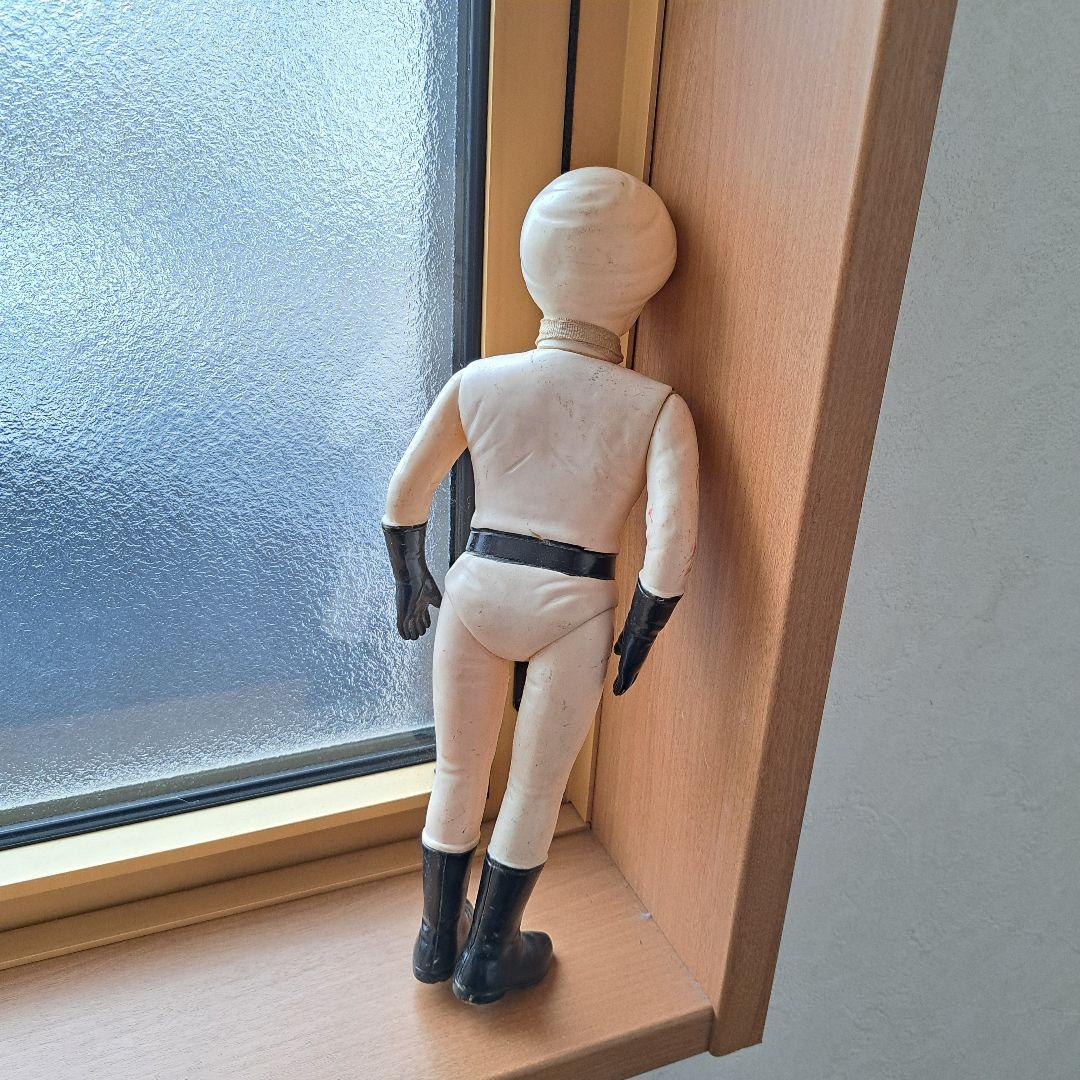 当時物　無版権　パチ　月光仮面　ソフビ　約30cm