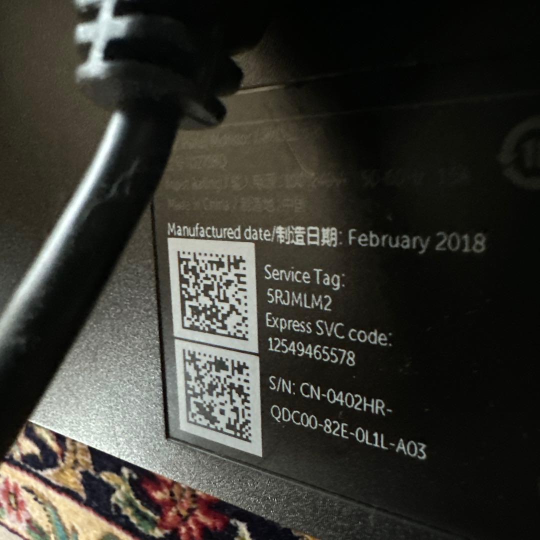 Dell U2718Q 27型 4K モニター（2018年製）