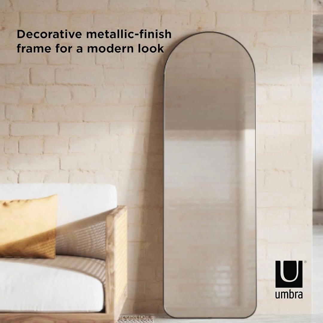 Umbra / Hubba arched Leaning mirror アーチ型