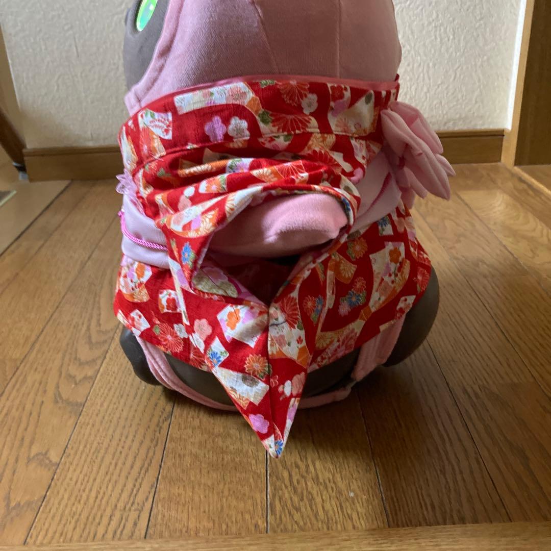 ラボット　服　lovot 赤　花熨斗　リボン　着物一式　リボン付