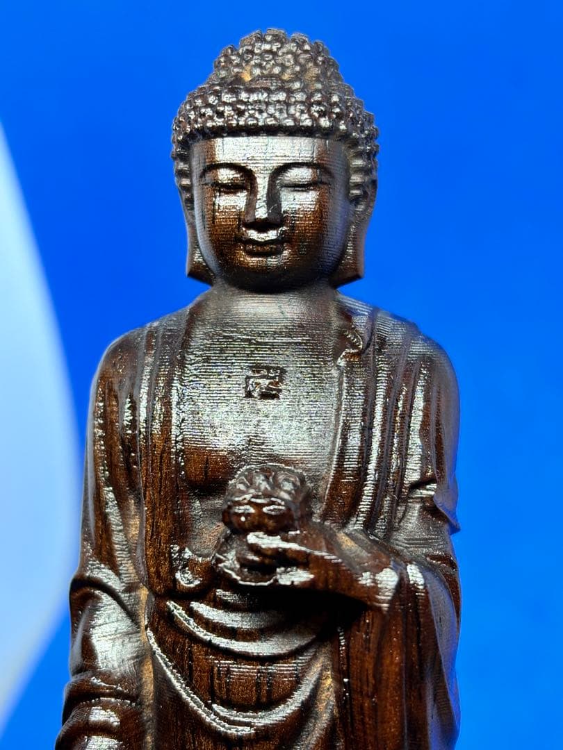 极美品 柬埔寨菩萨棋沉香 如来佛像 19cm 178g 6084-1/3