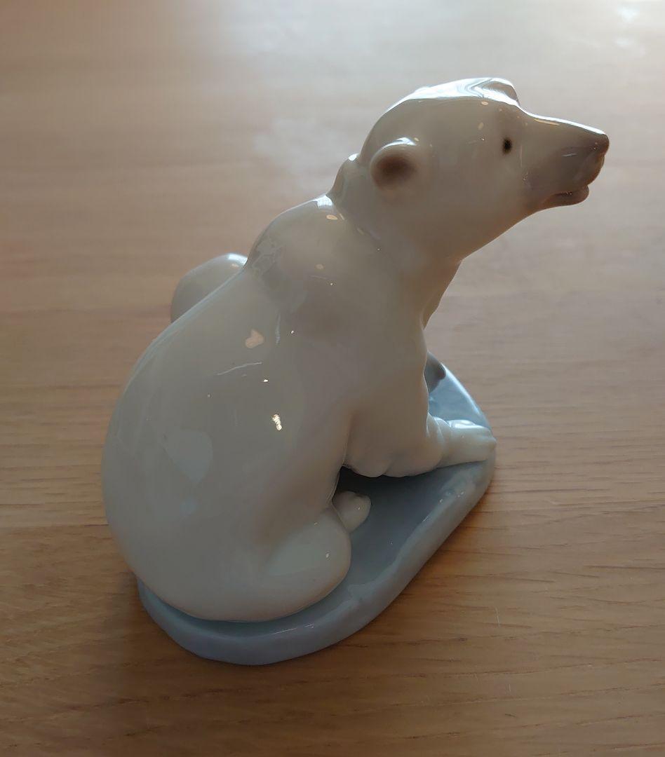 【極美品 絶版 日本未発売作品】LLADRO リヤドロ 5434 シロクマの親子