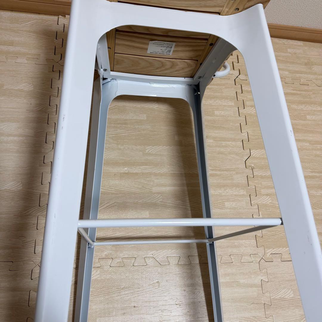 DULTON ダルトン バーチェア ハイチェア 木製座面 白　①