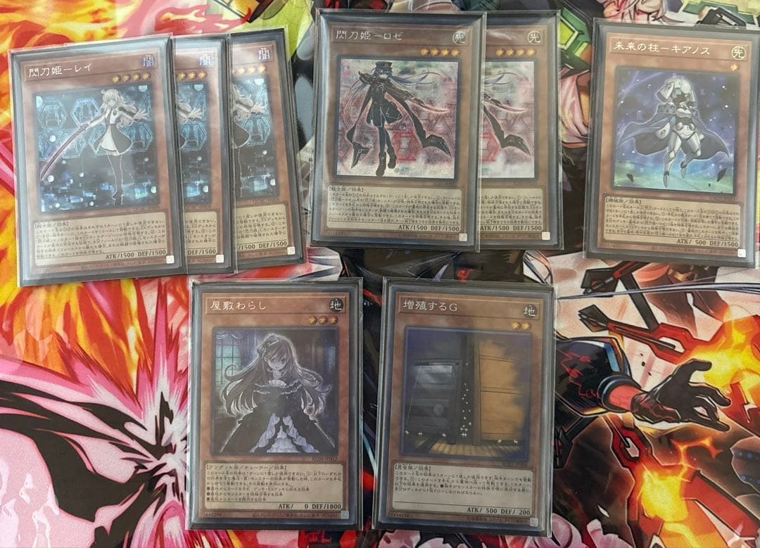 閃刀姫デッキ サプライ付き(プレイマット、スリーブ)