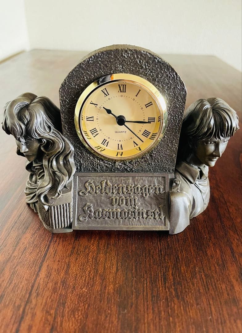 銀河英雄伝説非売品ノベルティ初回限定特典ラインハルト＆ヤン置時計　超美品ガイド付