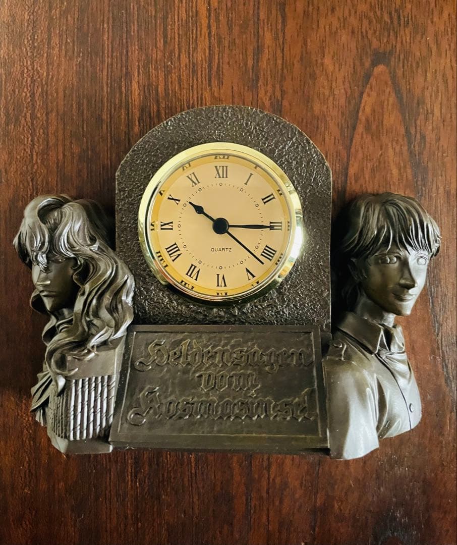 銀河英雄伝説非売品ノベルティ初回限定特典ラインハルト＆ヤン置時計　超美品ガイド付